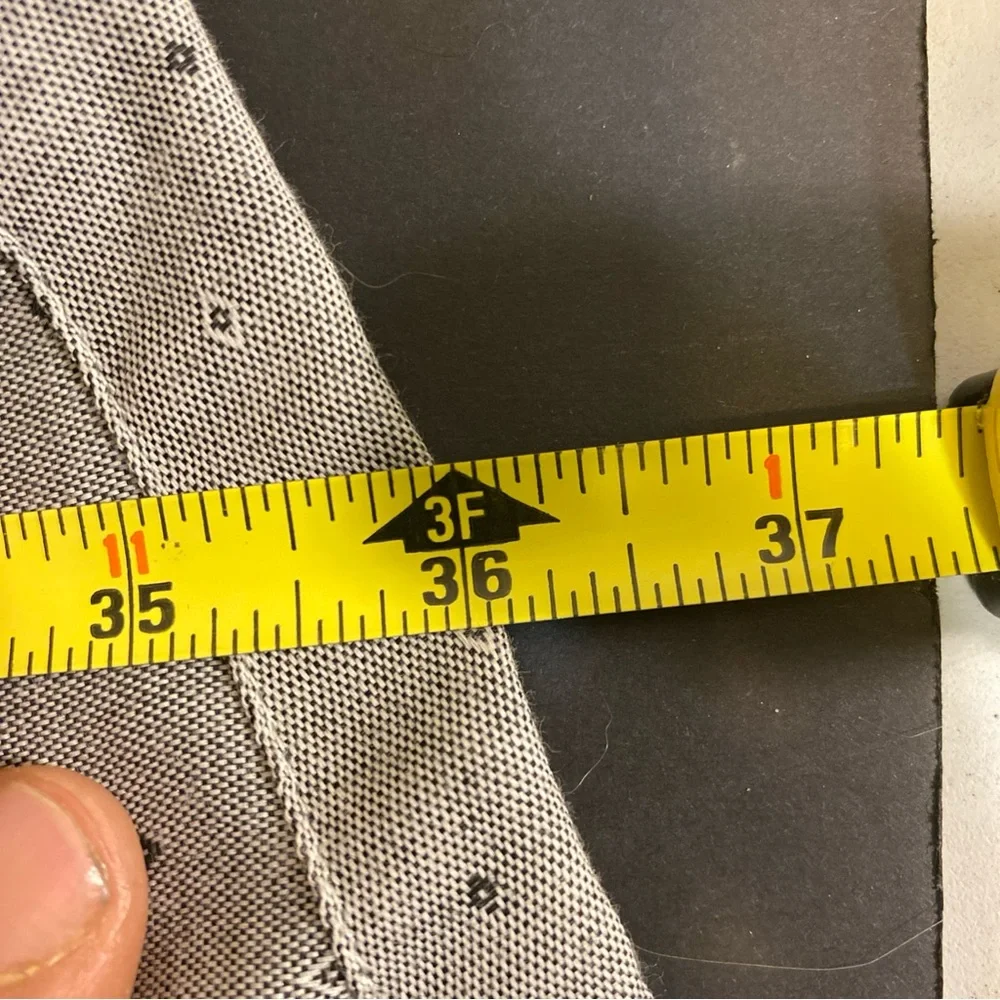 Stacy Adams Long Sleeve Casual‎ Button Front Dress Shirt 19 34/35 Blue AOP